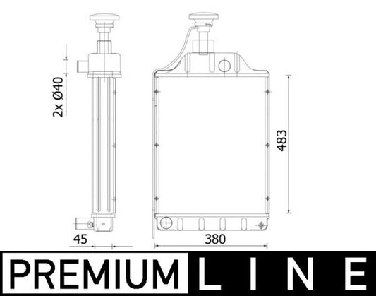 Mahle CR2297000P - Radiator, engine cooling