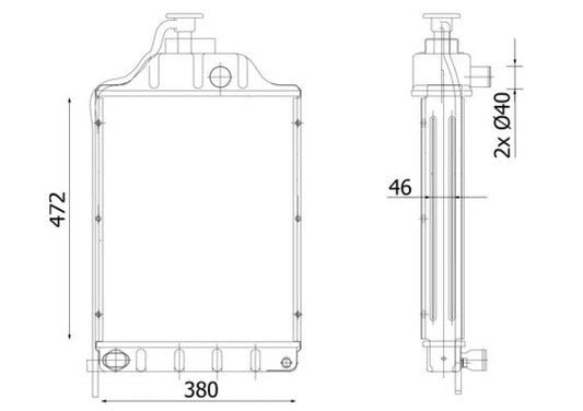 Mahle CR2304000P - Radiator, engine cooling