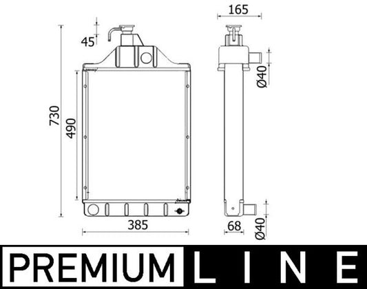 Mahle CR2416000P - Radiator, engine cooling