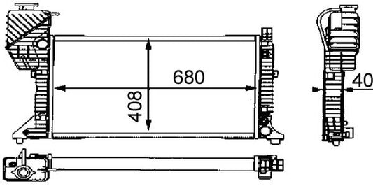 Mahle CR682000S - Radiator, engine cooling