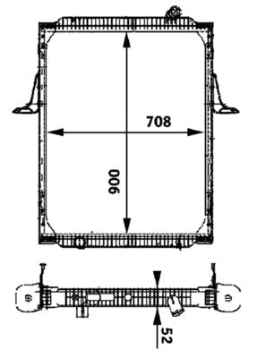 Mahle CR717000P - Radiator, engine cooling
