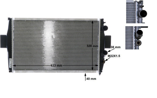 Mahle CR739000S - Radiator, engine cooling
