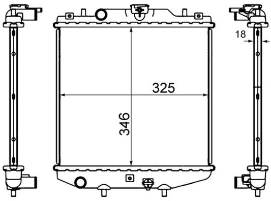 Mahle CR744000S - Radiator, engine cooling