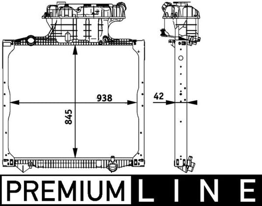 Mahle CR770000P - Radiator, engine cooling