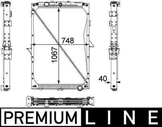 Mahle CR819000P - Radiator, engine cooling