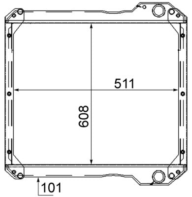 Mahle CR890000S - Radiator, engine cooling
