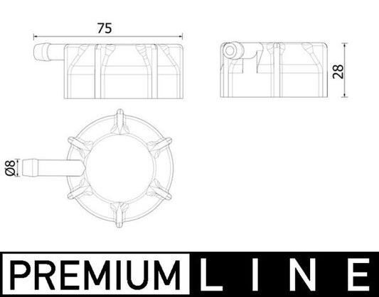 Mahle CRB145000P - Cap, coolant tank
