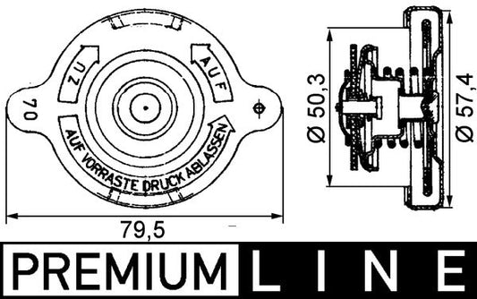 Mahle CRB16000P - Cap, radiator