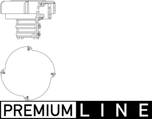Mahle CRB21000P - Cap, coolant tank