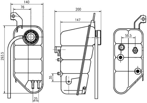 Mahle CRT118000S - Expansion Tank, coolant