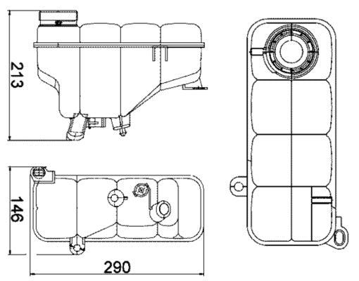 Mahle CRT5000S - Expansion Tank, coolant