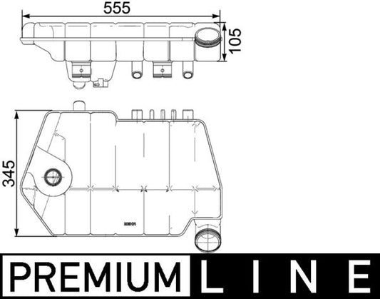Mahle CRT66000P - Expansion Tank, coolant