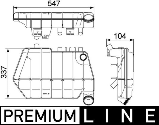Mahle CRT67000P - Expansion Tank, coolant
