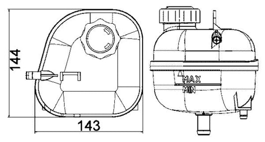 Mahle CRT85001S - Expansion Tank, coolant