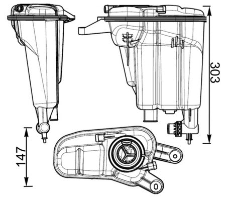 Mahle CRT95000S - Expansion Tank, coolant