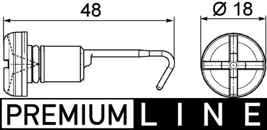 Mahle CRX49000P - Bolt, radiator cap