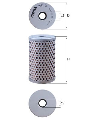 Mahle HX15 - Hydraulic Filter, steering