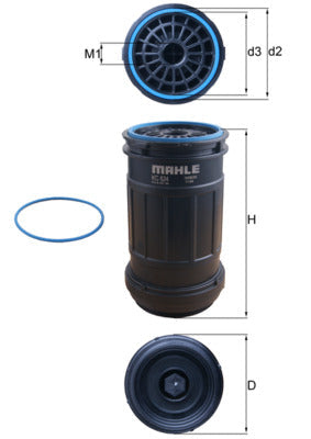 Mahle KC624D - Fuel Filter