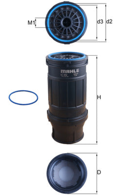 Mahle KC652D - Fuel Filter
