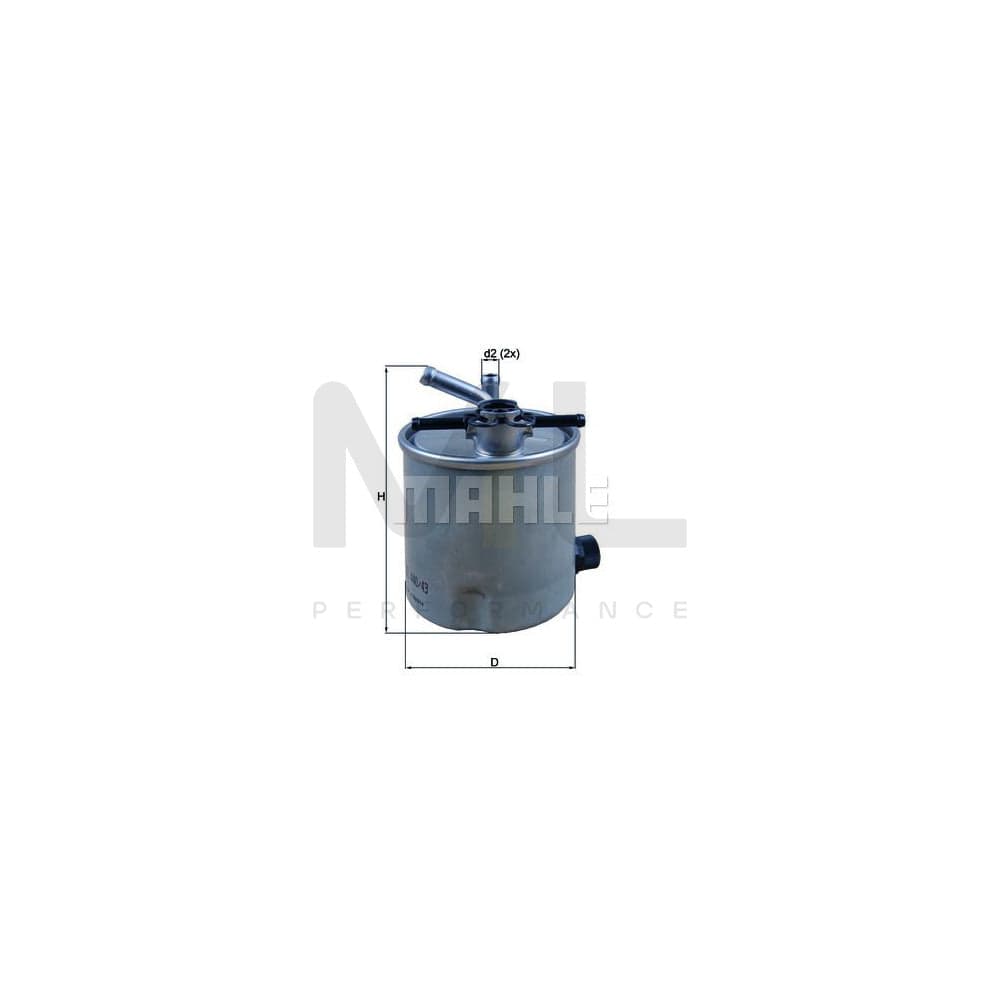 MAHLE ORIGINAL KL 440/43 Fuel filter In-Line Filter