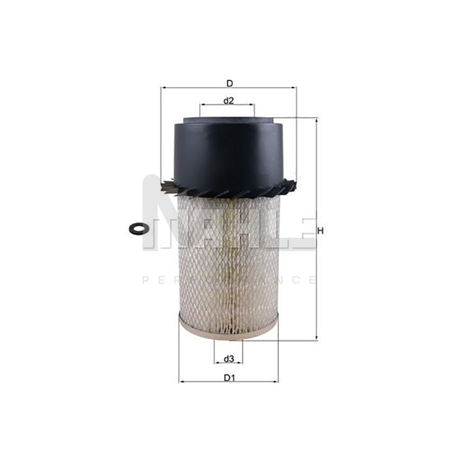 MAHLE ORIGINAL LX 17 Air Filter Filter Insert