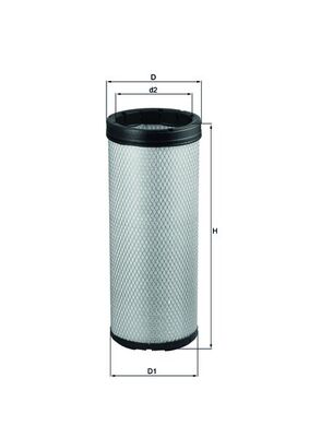 Mahle LXS224 - Secondary Air Filter
