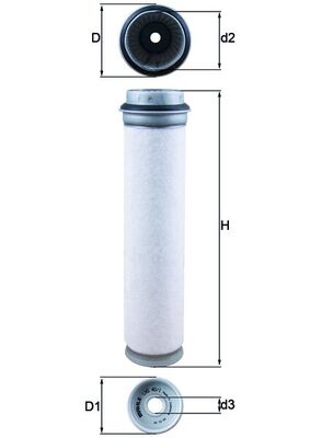 Mahle LXS40/1 - Secondary Air Filter