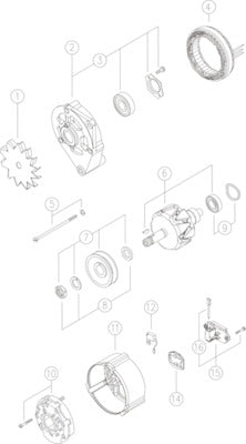 Mahle MG233 - Alternator