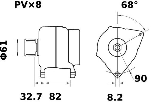 Mahle MG480 - Alternator