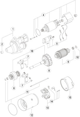 Mahle MS214 - Starter
