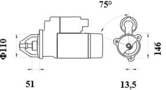 Mahle MS462 - Starter