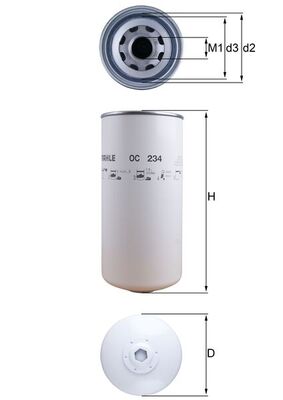 Mahle OC234 - Oil Filter