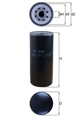 Mahle OC246 - Oil Filter