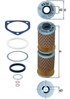 Mahle OX36D - Oil Filter