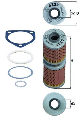 Mahle OX37D - Oil Filter
