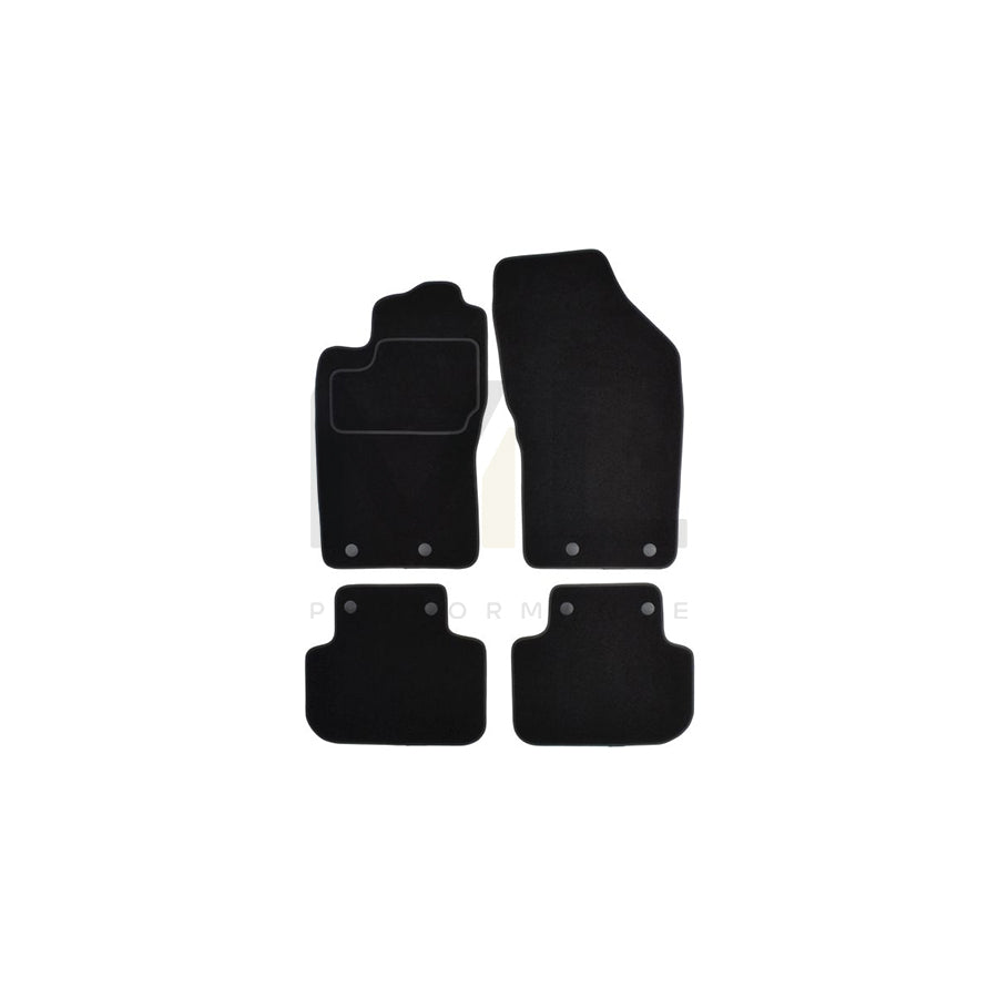 MAMMOOTH A041 ALF30 PRM 01 Floor mat set for ALFA ROMEO 147 (937) Textile, Front and Rear, Quantity: 4, Black