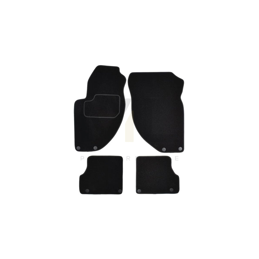 MAMMOOTH A041 ALF65 PRM 01 Floor mat set for ALFA ROMEO 166 (936) Textile, Front and Rear, Quantity: 4, Black