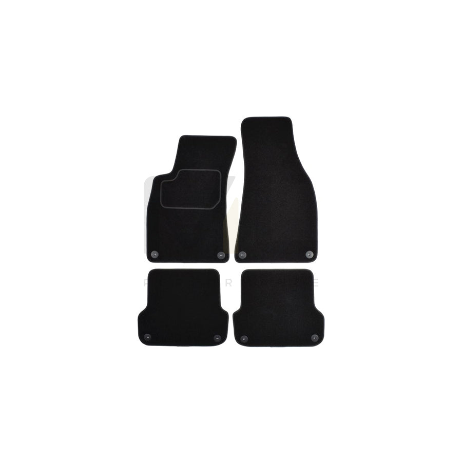 MAMMOOTH A041 AUD125 PRM 01 Floor mat set for AUDI A4 Textile, Front and Rear, Quantity: 4, Black