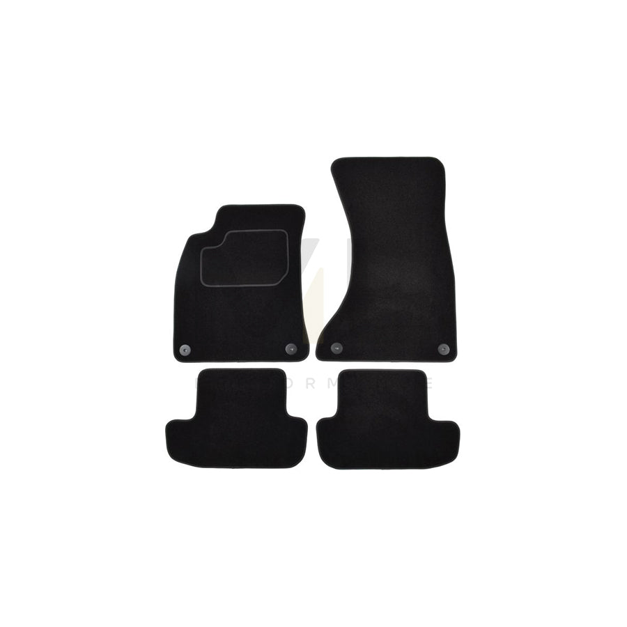 MAMMOOTH A041 AUD140 PRM 01 Floor mat set for AUDI A5 B8 Coupe (8T3) Textile, Front and Rear, Quantity: 4, Black