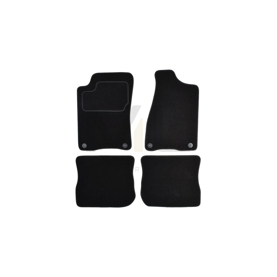 MAMMOOTH A041 AUD15 PRM 01 Floor mat set for AUDI 80 Textile, Front and Rear, Quantity: 4, Black