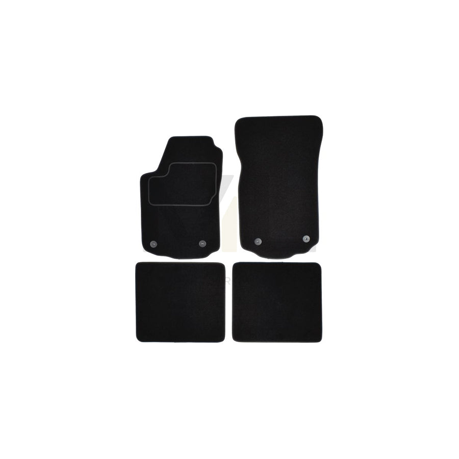 MAMMOOTH A041 AUD155 PRM 01 Floor mat set for AUDI A6 Textile, Front and Rear, Quantity: 4, Black