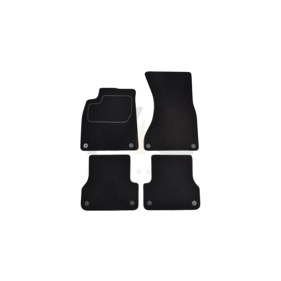 MAMMOOTH A041 AUD185 PRM 01 Floor mat set for AUDI A6 Textile, Front and Rear, Quantity: 4, Black