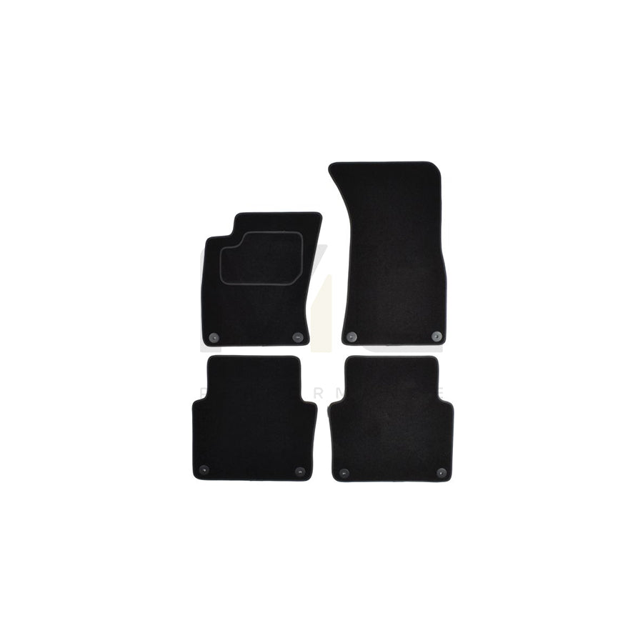 MAMMOOTH A041 AUD205 PRM 01 Floor mat set for AUDI A8 D3 (4E2, 4E8) Textile, Front and Rear, Quantity: 4, Black