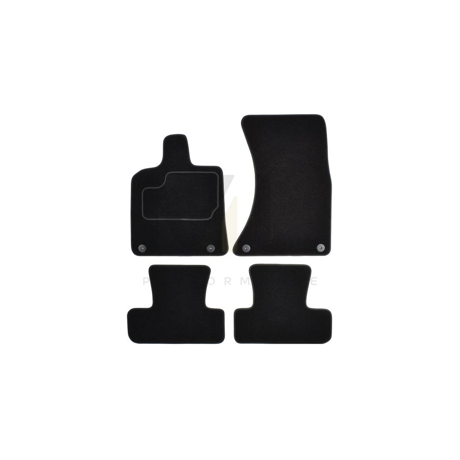 MAMMOOTH A041 AUD230 PRM 01 Floor mat set for AUDI Q5 (8RB) Textile, Front and Rear, Quantity: 4, Black