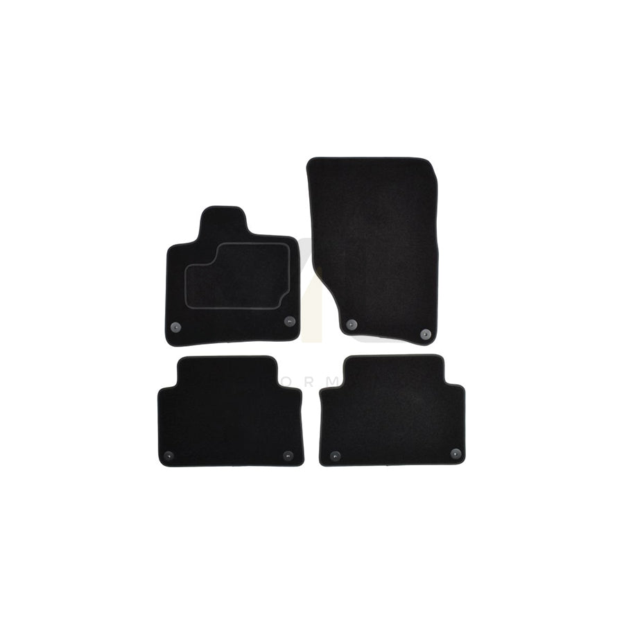 MAMMOOTH A041 AUD235 PRM 01 Floor mat set for AUDI Q7 (4LB) Textile, Front and Rear, Quantity: 4, Black