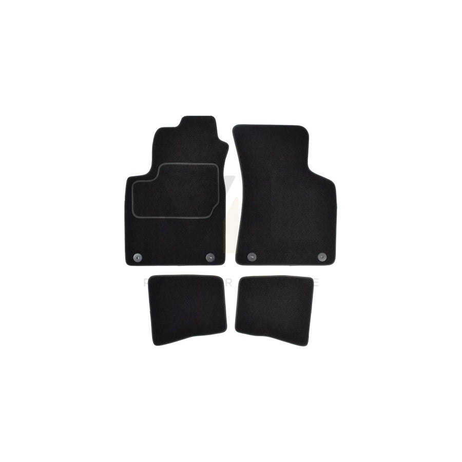 MAMMOOTH A041 AUD250 PRM 01 Floor mat set for AUDI TT Coupe (8N3) Textile, Front and Rear, Quantity: 4, Black