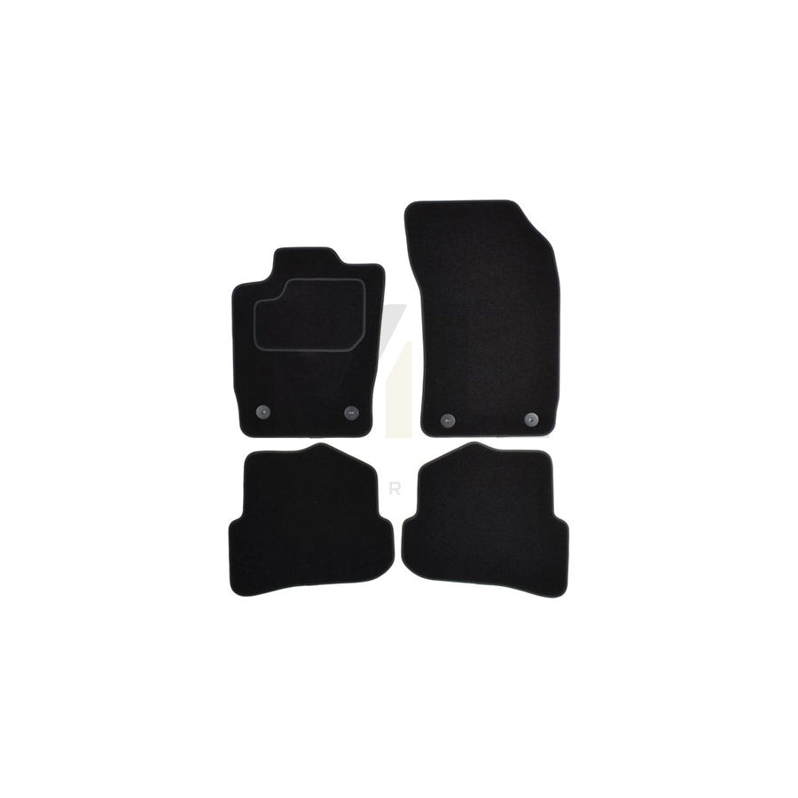 MAMMOOTH A041 AUD60 PRM 01 Floor mat set for AUDI A1 Hatchback (8X1, 8XK) Textile, Front and Rear, Quantity: 4, Black