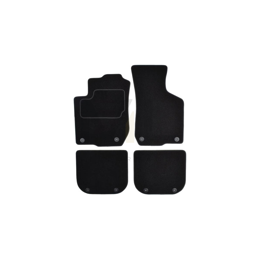 MAMMOOTH A041 AUD70 PRM 01 Floor mat set for AUDI A3 Hatchback (8L1) Textile, Front and Rear, Quantity: 4, Black