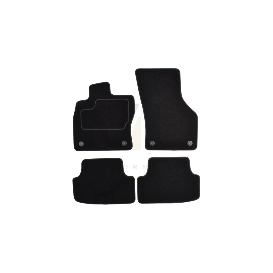 MAMMOOTH A041 AUD85 PRM 01 Floor mat set for AUDI A3 Hatchback (8V1, 8VK) Textile, Front and Rear, Quantity: 4, Black