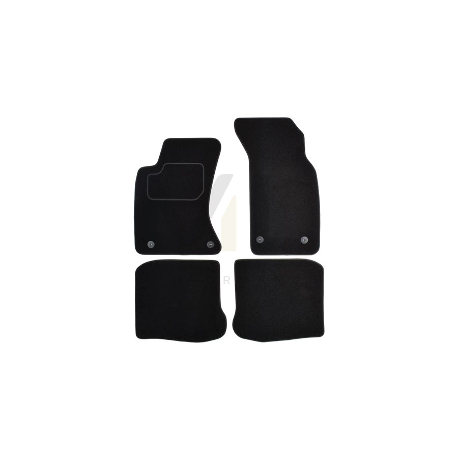 MAMMOOTH A041 AUD95 PRM 01 Floor mat set for AUDI A4 Textile, Front and Rear, Quantity: 4, Black